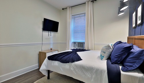 Estudio, 1 cama de matrimonio, baño privado
