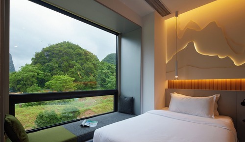 Habitación Confort doble, 2 camas individuales, vistas a la montaña