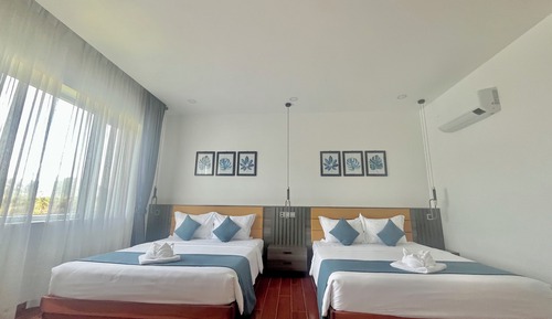 Habitación con 2 camas individuales, vistas a la montaña