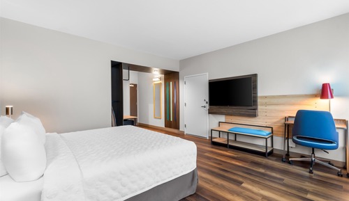 Habitación, 1 cama de matrimonio grande, accesible para personas con discapacidad, bañera