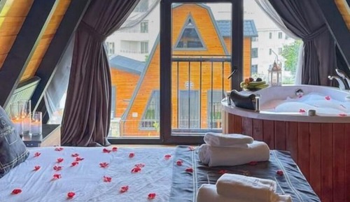 Bungalow, vistas al jardín