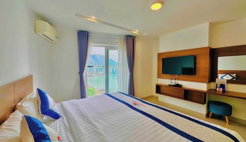Habitación Deluxe doble, balcón, vistas al mar