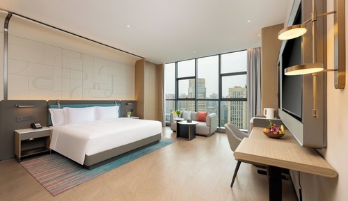 Habitación estándar, 1 cama de matrimonio grande, vistas a la ciudad