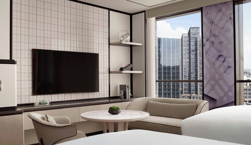 Habitación Deluxe, 2 camas dobles, vistas a la ciudad