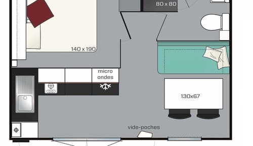Casa móvil, 1 habitación