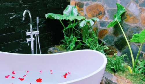 Bungalow familiar, baño privado