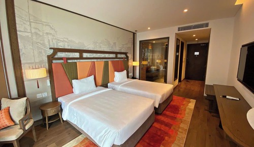 Habitación individual Deluxe, vistas parciales al mar