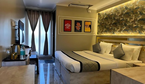 Habitación de lujo, 1 cama de matrimonio grande, balcón