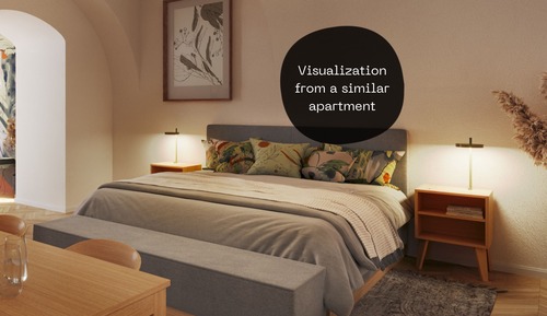 Suite estudio romántica, patio