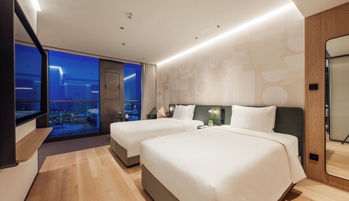 Habitación Premium, 2 camas dobles, vistas a la ciudad