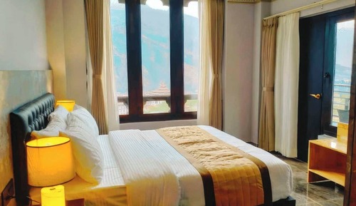 Habitación Deluxe doble, balcón, vistas a la montaña