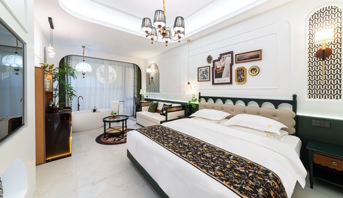 Habitación individual exclusiva, balcón, vistas a la ciudad