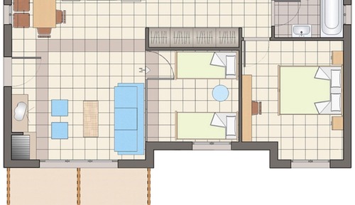 Villa, 2 habitaciones, no fumadores, vistas al mar