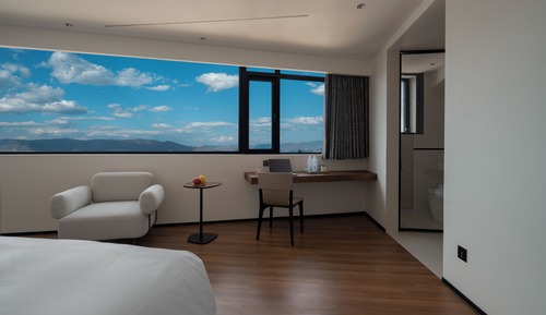 Habitación doble superior, 1 cama de matrimonio grande, baño privado