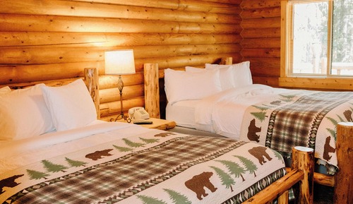 Cabaña familiar, varias camas, vistas al jardín