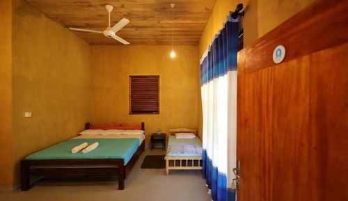 Habitación cuádruple, vistas al jardín