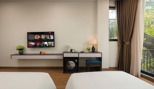 Habitación triple ejecutiva, balcón, vistas a la ciudad