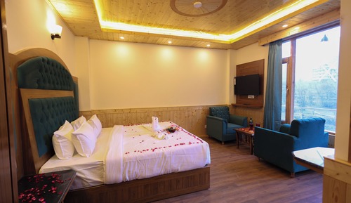 Habitación Deluxe doble, balcón, vistas a la montaña