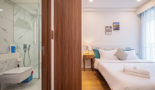 Apartamento de lujo, 2 habitaciones, balcón, vistas a la ciudad