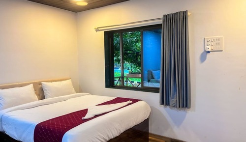 Casa de campo Deluxe, vistas a la piscina