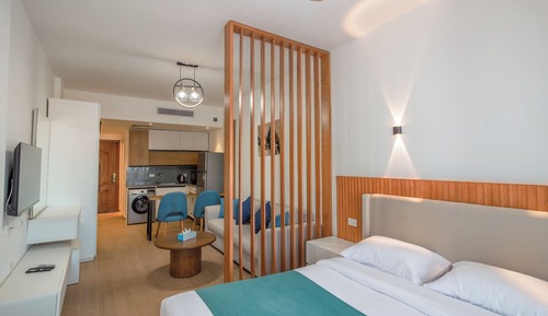 Estudio superior, 1 cama de matrimonio