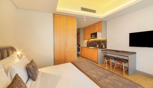 Apartamento Deluxe, 1 habitación, balcón, vistas a la ciudad