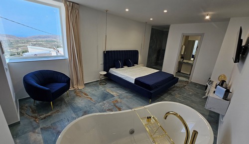 Habitación romántica, bañera de hidromasaje