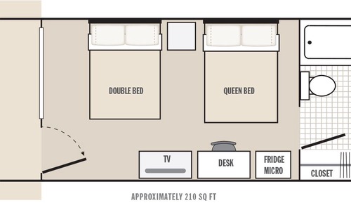 Habitación estándar, varias camas