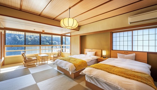 Habitación con 2 camas individuales, no fumadores (Japanese-Style)