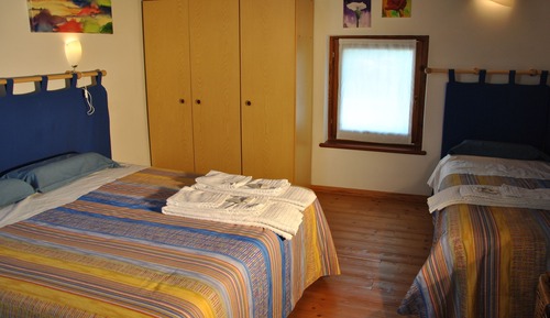 Habitación triple, baño compartido