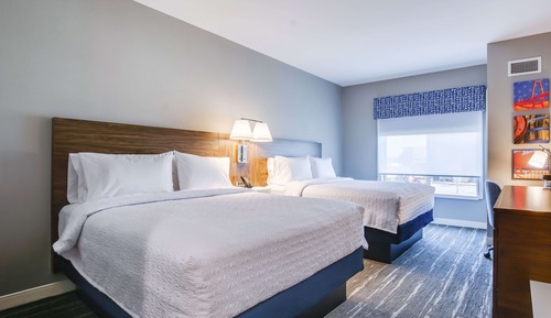 Habitación, 2 camas de matrimonio, accesible para personas con discapacidad, bañera (Nonsmoking)