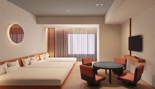 Habitación Deluxe, no fumadores, vistas a la ciudad (Family Modern Japanese style)