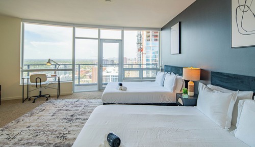 Apartamento Deluxe, 2 habitaciones, frigorífico y microondas