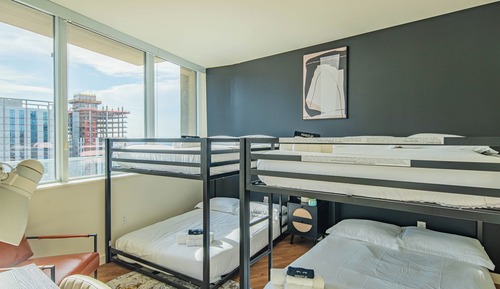 Apartamento de lujo, 2 habitaciones, frigorífico y microondas