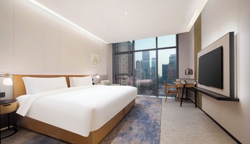 Habitación ejecutiva, 1 cama de matrimonio grande, vistas a la ciudad