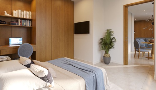 Apartamento familiar, vistas a la ciudad