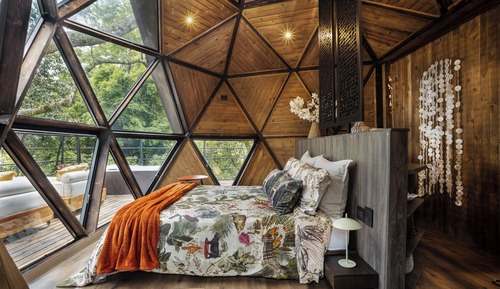 Bungalow de lujo, patio, vistas a la montaña