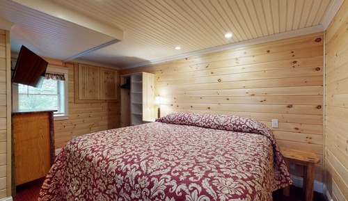 Cabaña, 1 cama de matrimonio grande con sofá cama, no fumadores, vistas al lago