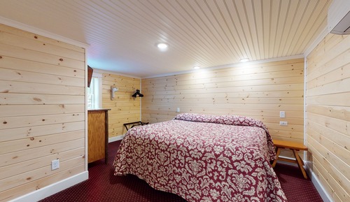 Cabaña, 1 cama de matrimonio grande con sofá cama, no fumadores, vistas al lago