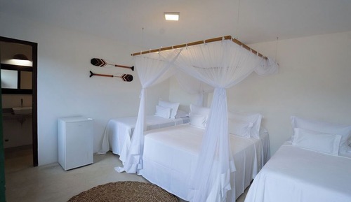 Habitación cuádruple, patio, vistas al jardín