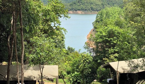 Tienda, en la zona del jardín