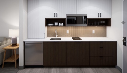 Suite estudio, cocina