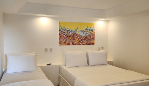 Habitación triple estándar, vistas al jardín