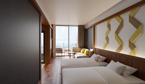 Habitación City con 2 camas individuales, no fumadores, vistas al puerto