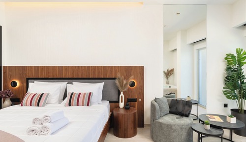 Suite junior, terraza, vistas al mar