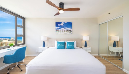 Apartamento, 1 cama de matrimonio grande con sofá cama, vistas al mar (0113)