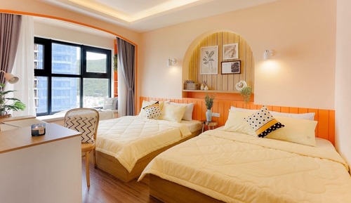Suite familiar, 3 habitaciones, bañera, vistas al mar