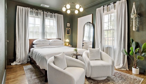 Estudio de lujo, balcón