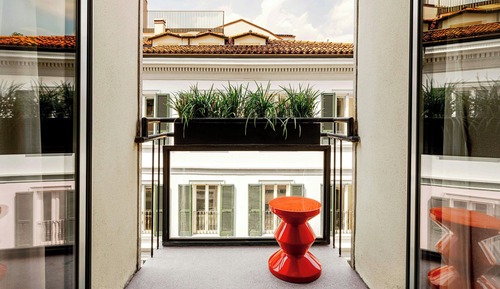 Estudio, 1 cama de matrimonio grande, no fumadores, balcón