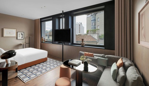 Suite, 1 cama de matrimonio grande, balcón, vistas a la ciudad